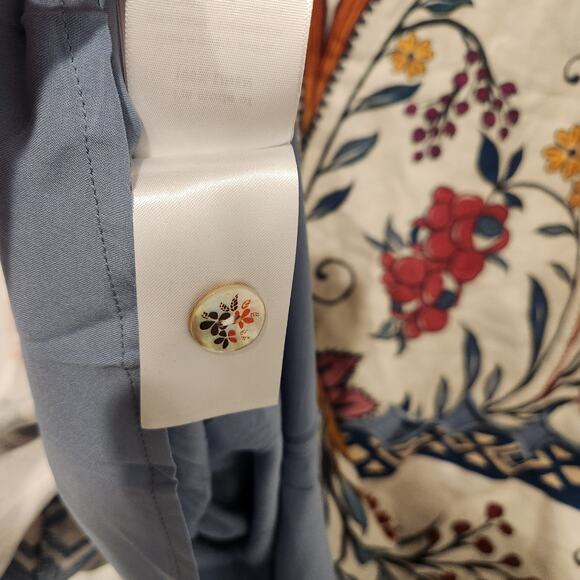 Farm Rio Romantic Lightness short sleeve cream midi dress size large - Picture 15 of 15